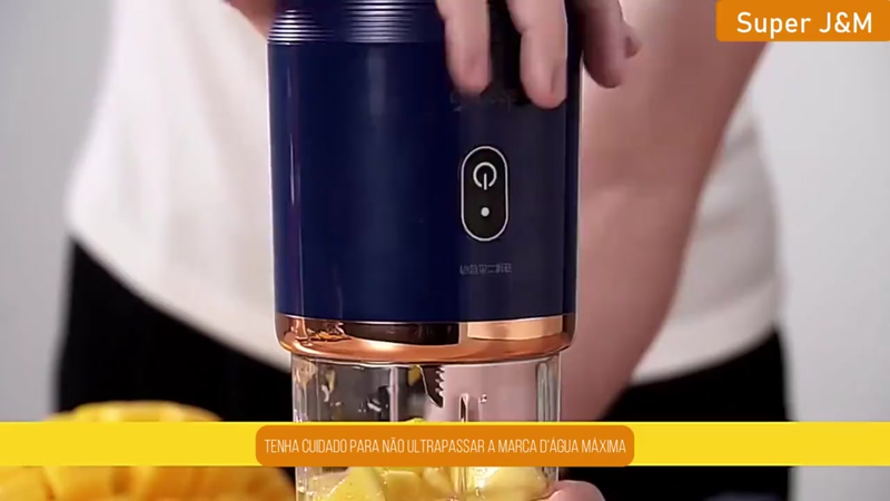 400ML 6 Lâminas Espremedor Elétrico Mini Liquidificador Portátil De Suco De Alimentos Misturador Leite