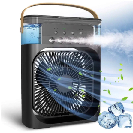 Mini Ar Condicionado - Climatizador - Umidificador  - Ventilador Portátil USB Led