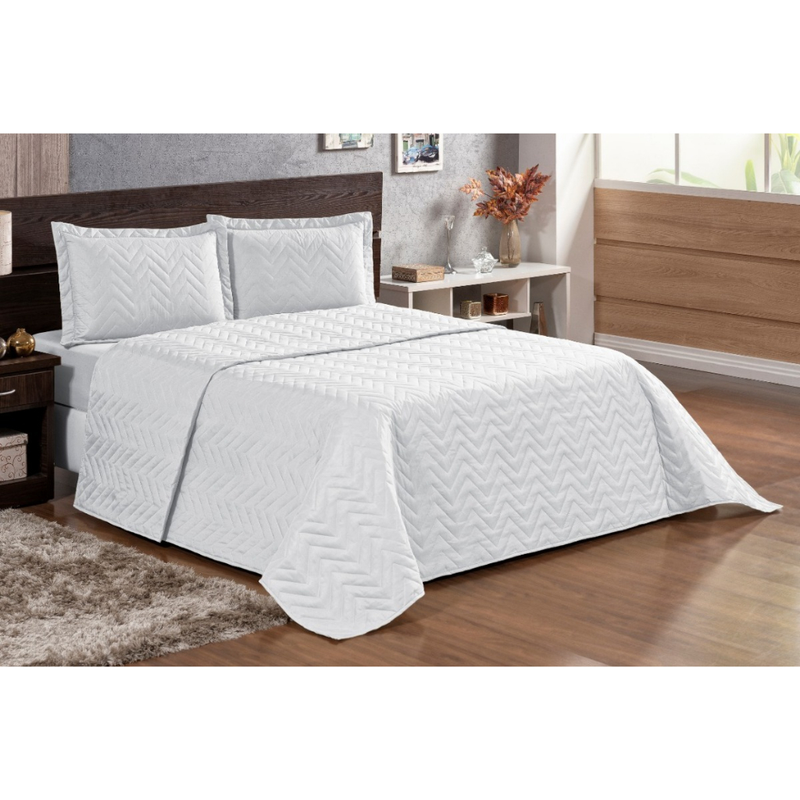 Kit Colcha Cobre Leito Luxo Matelado - Solteiro - Casal - Queen
