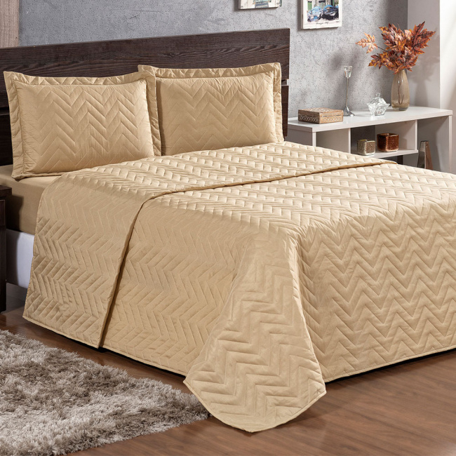 Kit Colcha Cobre Leito Luxo Matelado - Solteiro - Casal - Queen