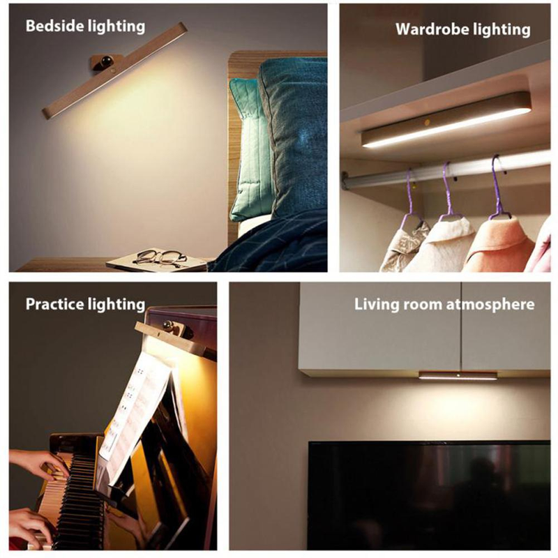 Lâmpada de cabeceira portátil usb recarregável magnético iluminação ambiente Luz De LED De Noite