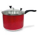 Panela Pipoqueira N°20 Alumínio com Tampa de Vidro 4 Litros(Pipoqueira de Aluminio)