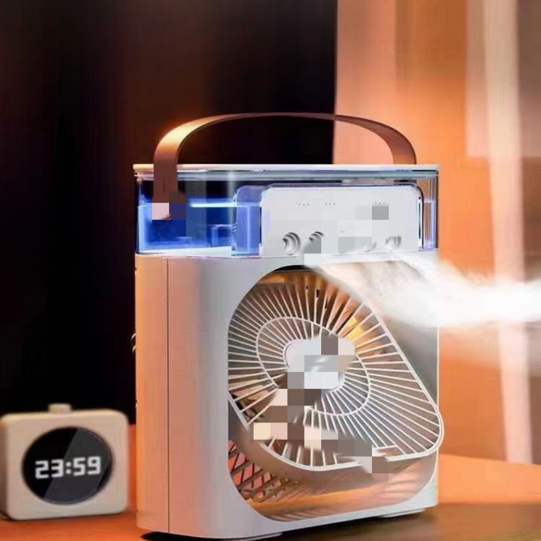 Mini Ar Condicionado Climatizador Umidificador Ventilador Portátil USB Led 