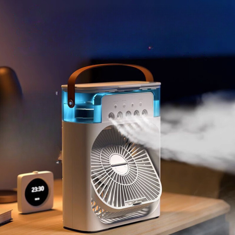 Mini Ar Condicionado Climatizador Umidificador Ventilador Portátil USB Led 