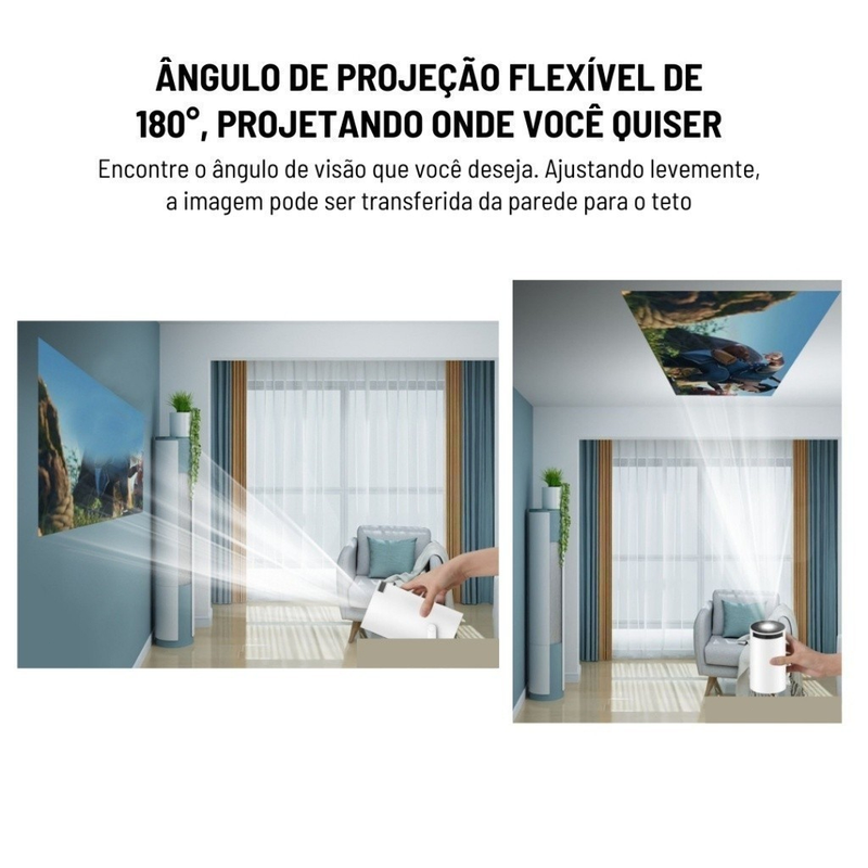 Projetor 4K HD 150 Polegadas Para Celular , TV Box , Xbox , PS , PC , WiFi HY300 Pro Magcubic-Envio Imediato YG100