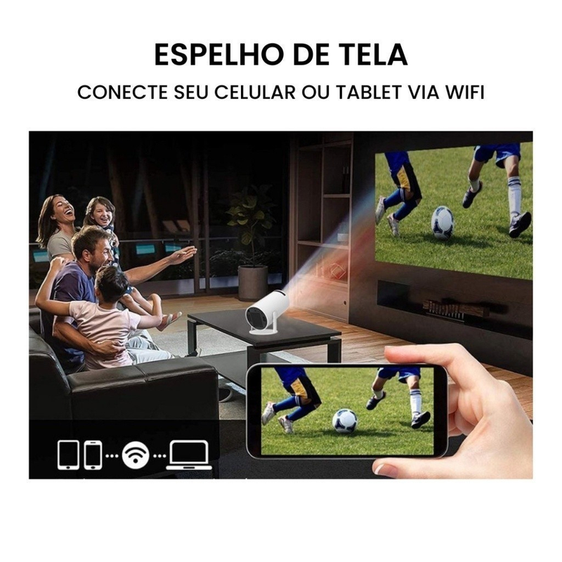 Projetor 4K HD 150 Polegadas Para Celular , TV Box , Xbox , PS , PC , WiFi HY300 Pro Magcubic-Envio Imediato YG100
