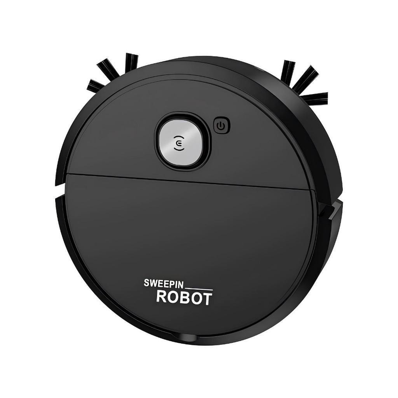 Robô Aspirador 3 em 1 1200PA – Varre, Aspira e Limpeza Úmida | Silencioso, USB