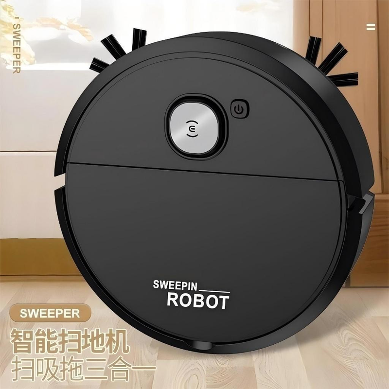 Robô Varredora/Aspirador De Pó Automática 3 Em 1 Limpeza Doméstica Robótico Inteligente E Silencioso